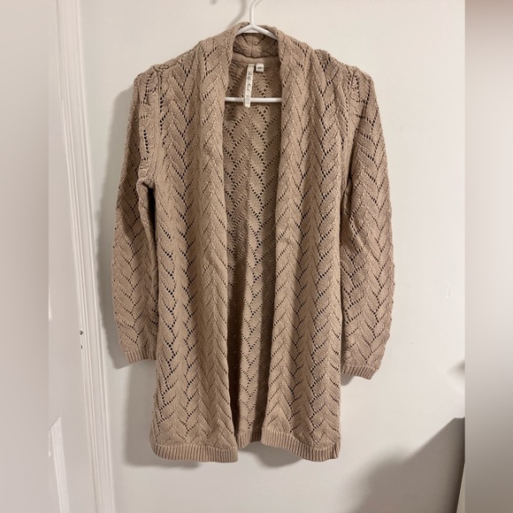 Tan Long Cardigan - Picture 2 of 5